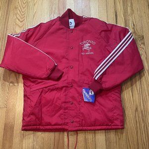 Vintage Toronto Red Knights Full Button Football Varsity Jacket Red USA NEW Lg